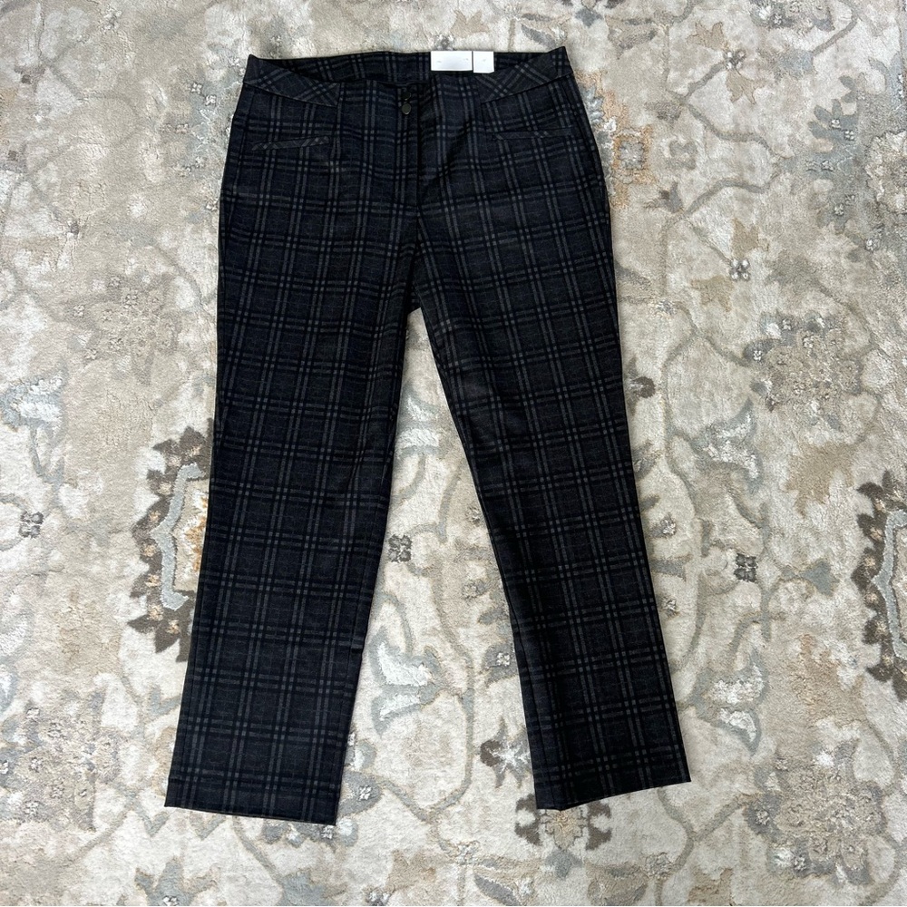 NWT Michel studio Plaid Slim Leg Pant